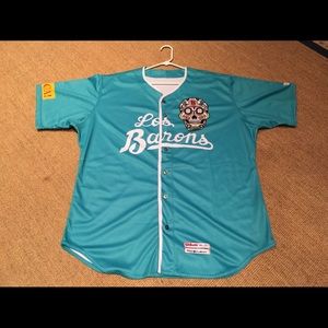 Wilson: Skull Motif “Los Barons” Baseball Shirt
